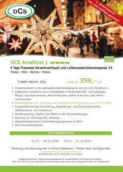 4. Adventsspecial AM1 Vorweihnachtszeit und Lichterzauber